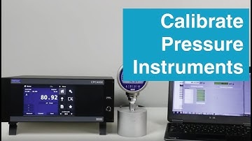 How to Calibrate Pressure Instruments