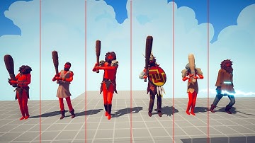 Evolution of Clubber All Forms | Totally accurate battle simulator TABS