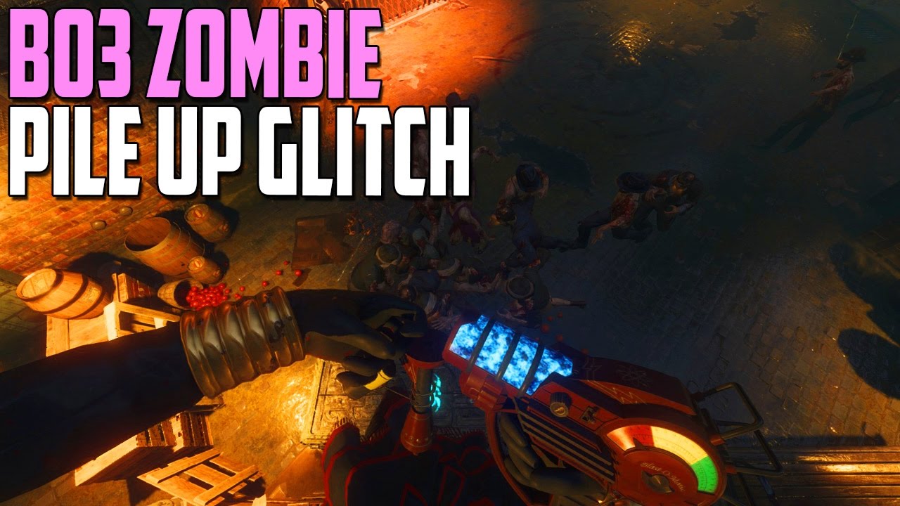 Black Ops 3 Zombie Glitches *NEW* Insane Shadows of Evil Zombie Pile Up