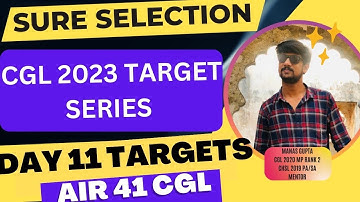 DAY 11 - 22 JAN Target series CGL 2023 COMPLETE AND COMMENT #prepare_with_me #ssc_cgl #dailytarget