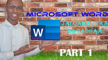 Microsoft Word Tutorial || Part 1 - In Afaan Orormo 2022