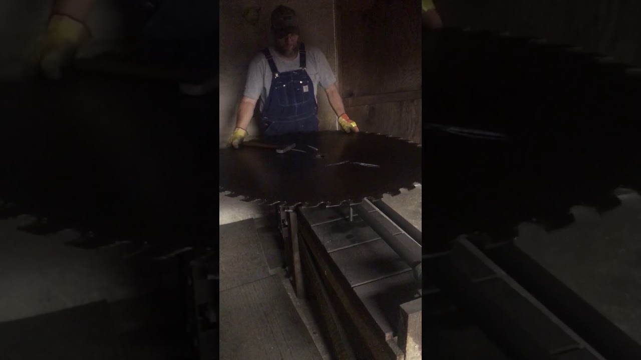 The Foley Belsaw; Hammering the saw blade YouTube