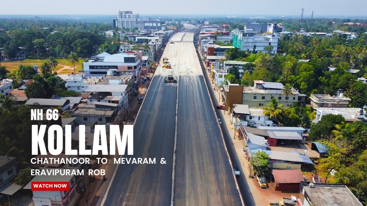 നാലിടെത്ത് പൊളിക്കും.🛣️.  കൊല്ലത്ത് പണികൾ ഇനിം വൈകും....⏳🗓️