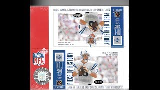 2002 Upper Deck NFL Piece of History Football Retail Box Break