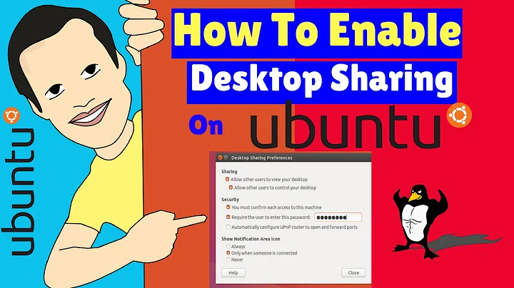 How To Enable Desktop Sharing In Ubuntu 18.04,16.04 and Linux Mint