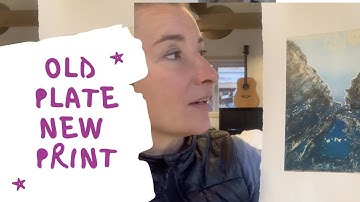 A New Collagraph Print... Using an Old Plate - (and two viscosity inks)