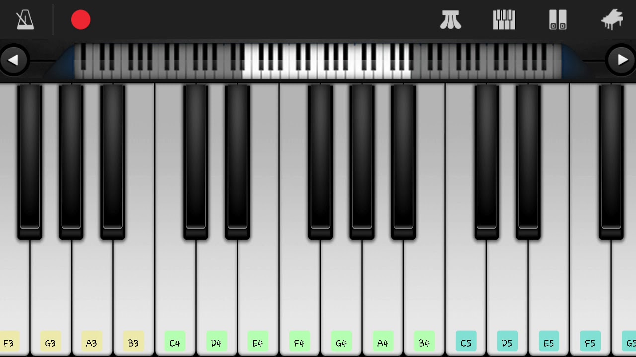 "FUR ELISE" LEARNING PIANO TUTORIAL PIANO VERSION EASY - YouTube