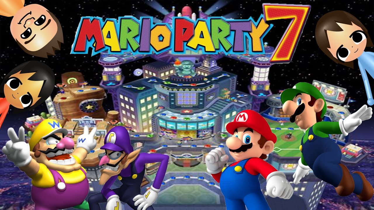 Abm Mario Party 7 Neon Heights Gameplay Hd Mario Party 7 Mario Party Wii Party