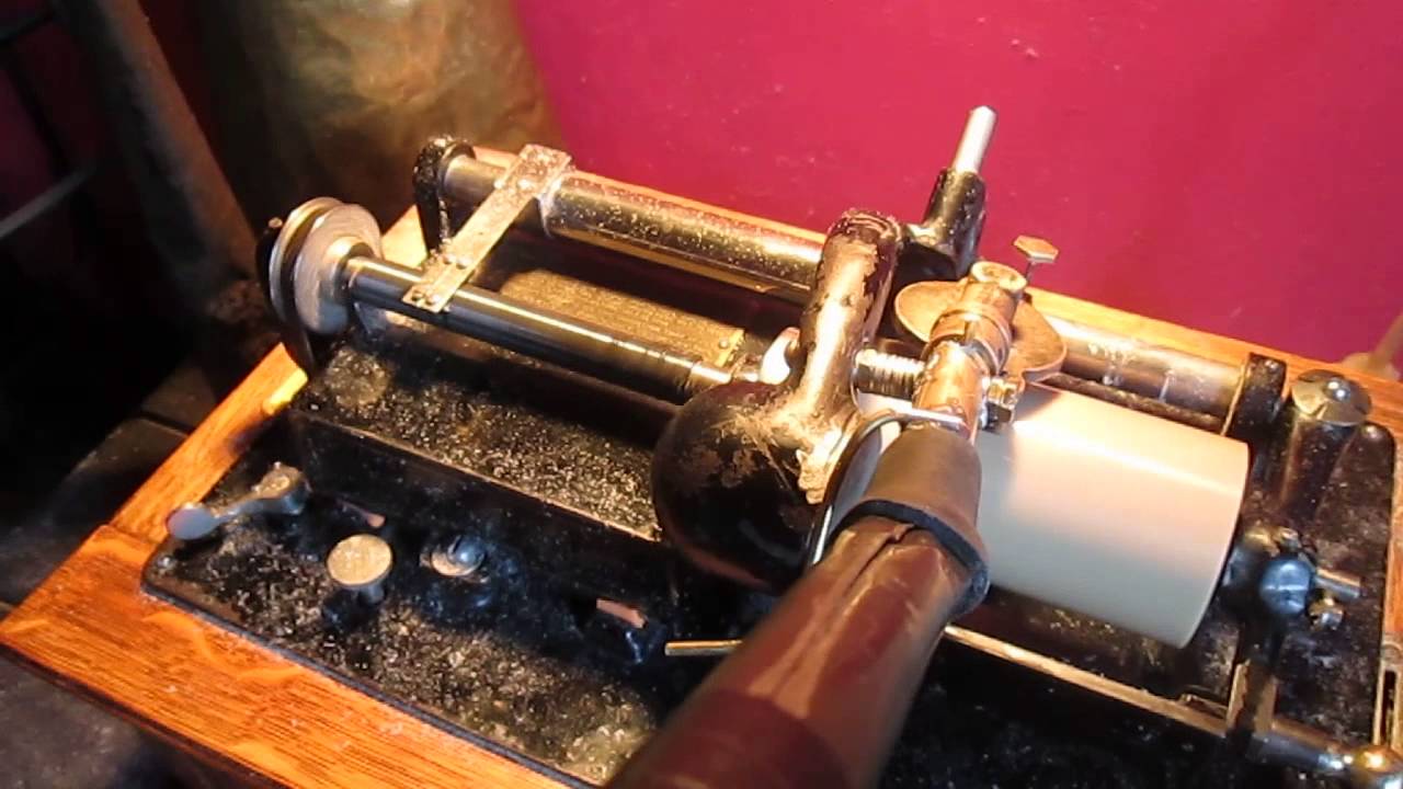 Uncle Josh test of original Edison factory recording studio head.