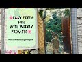 VERY Simple Junk Journaling Page |  Inspiration and Ideas