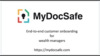MyDocSafe Proposals - the only software you need to onboard your clients.