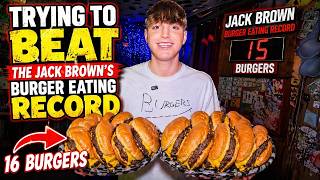 Cam Tries To Eat 16 burgers to be the Jack Brown's Champion