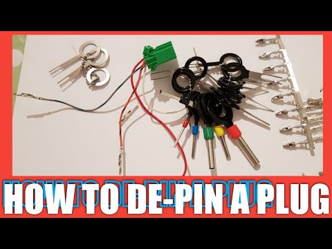 DEPINNING AUTOMOTIVE CONNECTOR remove terminal from a depin wiring connector  