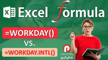 Excel Formula #WorkDay, WorkDay.INTL in Tamil | Prabas MS Office