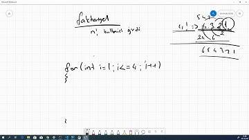 C++ ile Programlamaya Giriş - Döngü Uygulaması( Faktoriyel)