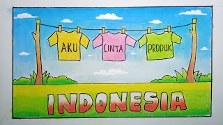 Cara menggambar cinta produk indonesia