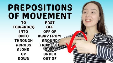 PREPOSITIONS OF MOVEMENT - to, from, past, into, onto, along, across, up, down, around, over...