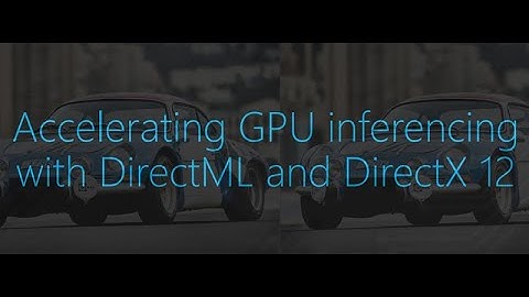Yolo3 DirectML Inference Acceleration AMD GPU