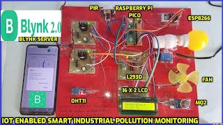 IoT-Enabled Smart Industrial Pollution Monitoring & Control System Using RaspberryPi PICO with BLYNK