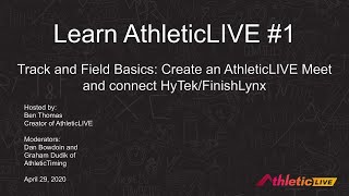 Learn AthleticLIVE #1 - Track and Field Basics