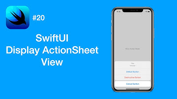 How to Display ActionSheet View - SwiftUI #20 - iOS Programming