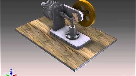 Stirling Engine (Created in Autodesk Inventor 2012)