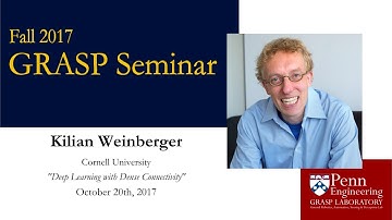 Fall 2017 GRASP Seminar Series: Kilian Weinberger - October 20th