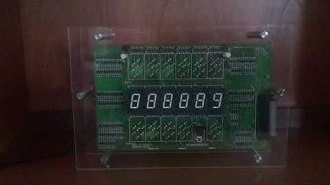 7 segment electro mechanical clock