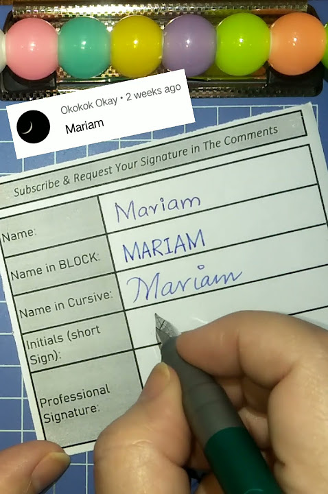 Mariam Name📛 Signature ✍️#youtubeshorts #ytshorts #youtube