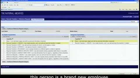 ARCIS Training Module 15: User Administration - Create new user