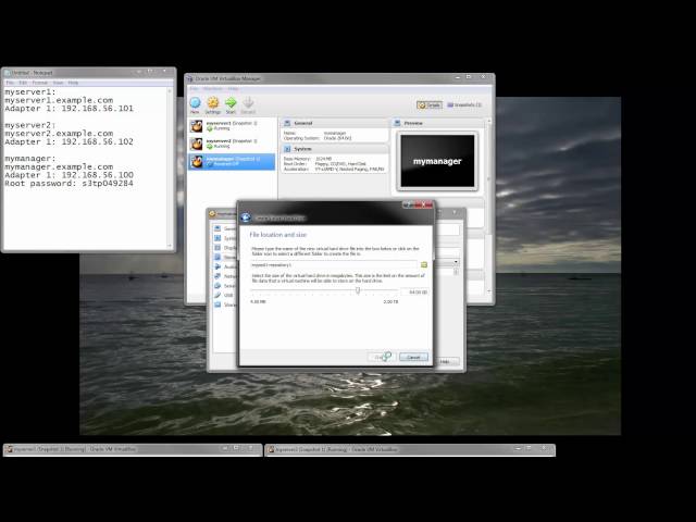 Building a Demo Environment using Oracle VM VirtualBox