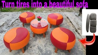 sofa making from tires/sofa ideas from tires