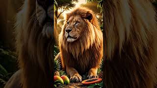 🦁 Wild King | Majestic Lion in Tropical Jungle | AI 3D CGI #Shorts
