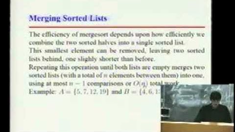Lecture 8 - Mergesort & Quicksort