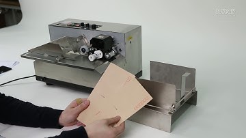 the operation of the solid ink roll coding machine MY-380F