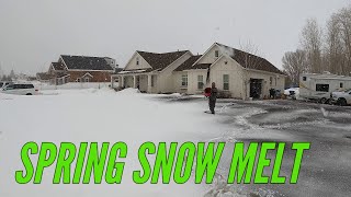 HOW TO MELT SNOW ON THE LAWN FAST
