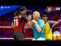 WWE 2K23 - Cristiano vs Messi vs Mbappe vs Haaland vs Zlatan vs Vinicius - Elimination Match | PS5