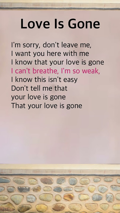 Love Is Gone | Dylan Matthew and SLANDER