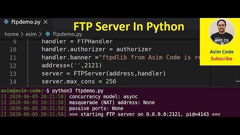 Python FTP server