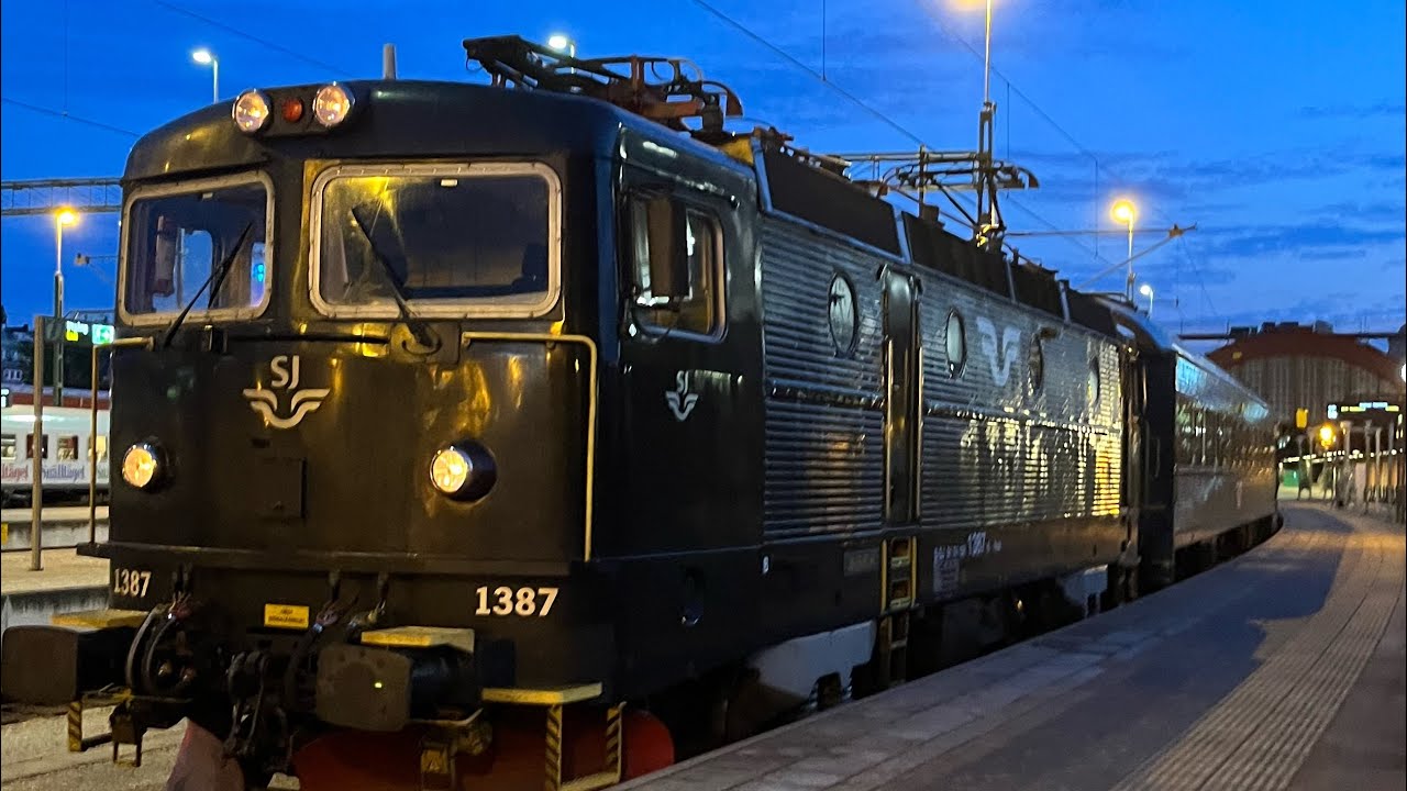 SJ; Malmö to Stockholm on SJ Night Sleeper Train (1st class compartment)