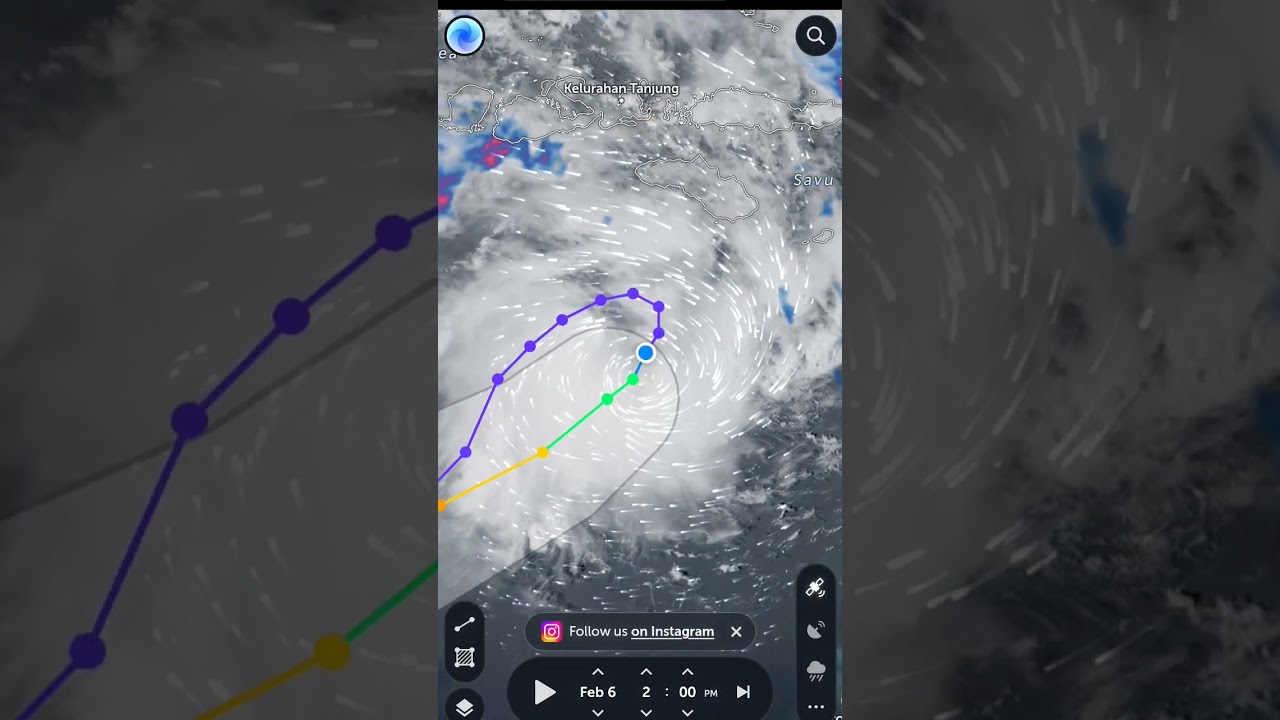 Cyclone Freddy Zoom Earth Weather Update Today 🌧️🌧️💨💨 #shorts