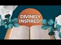 What does it mean that the bible is inspired