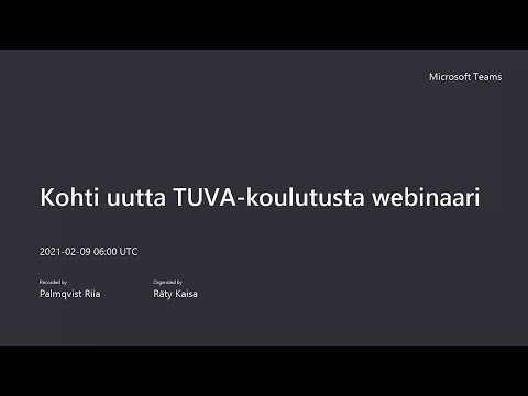 Video: Kuinka Suorittaa Koulutusta Työssä