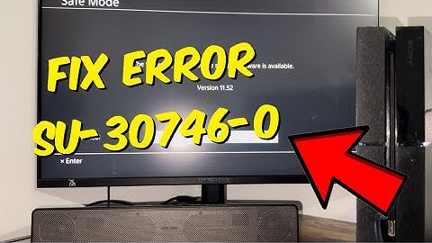 How To Fix PS4 Error SU-30746-0 - PS4 System Software Update 11.52