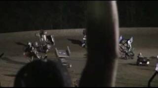 Jason Meyers, Tim Kaeding, And Jac Haudenschild Crash