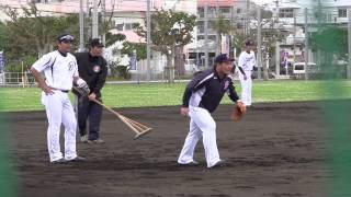 20130209@北谷:森野福田中田亮谷岩崎恭内野ノック1.MTS