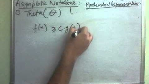 Asymptotic Notation - Lec 5