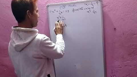 If x⁴+1/x⁴=119 find x³-1/x³. #ganitsanhita