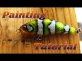 Lure painting Tutorial. 2" Twitch Bait-Exotic Perch Pattern