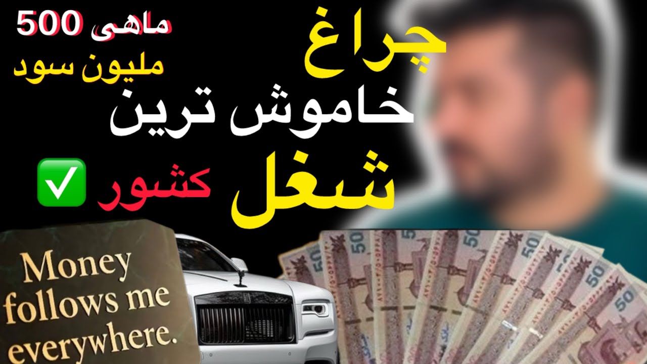 چراغ خاموش ترین و جدیدترین و بی سر و صدارترین شغل کشور ؟ ماهی 500 ملیون سود✅